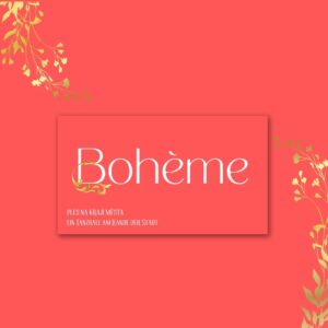 BOHEME vstupenka 165 chf ETARDS ticket